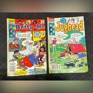 Jughead #348 & Betty and Me #165 Archie Comics Lot (1986–1988) – Dan DeCarlo